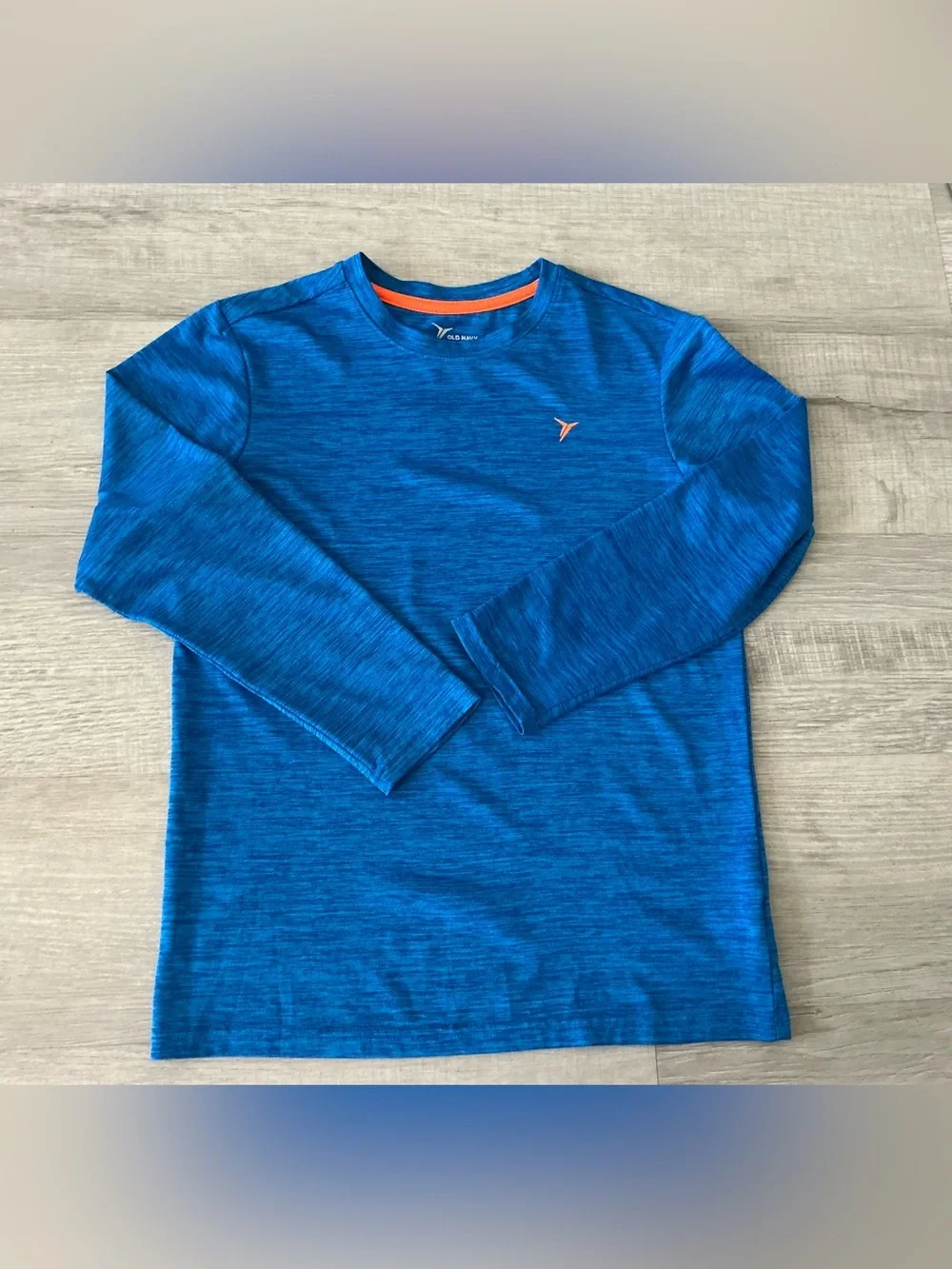 Old Navy Active Go-Dry Boys’ Long-Sleeve Performance Shirt – 10–12 – Blue